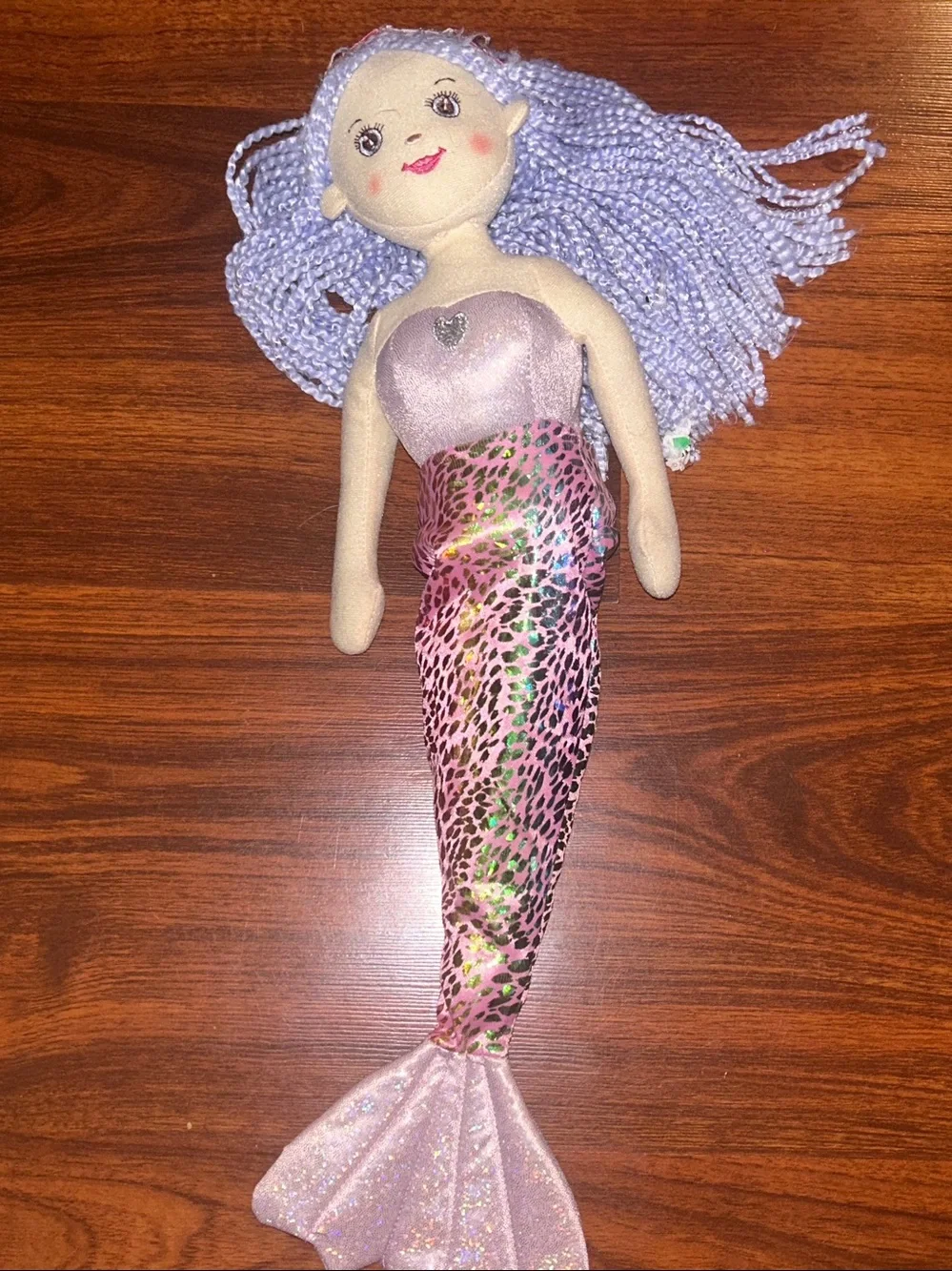 Mermaid Doll Lot 18in Ganz Shimmer Cove Shelly Plush & 12in Sequin Fashion Doll